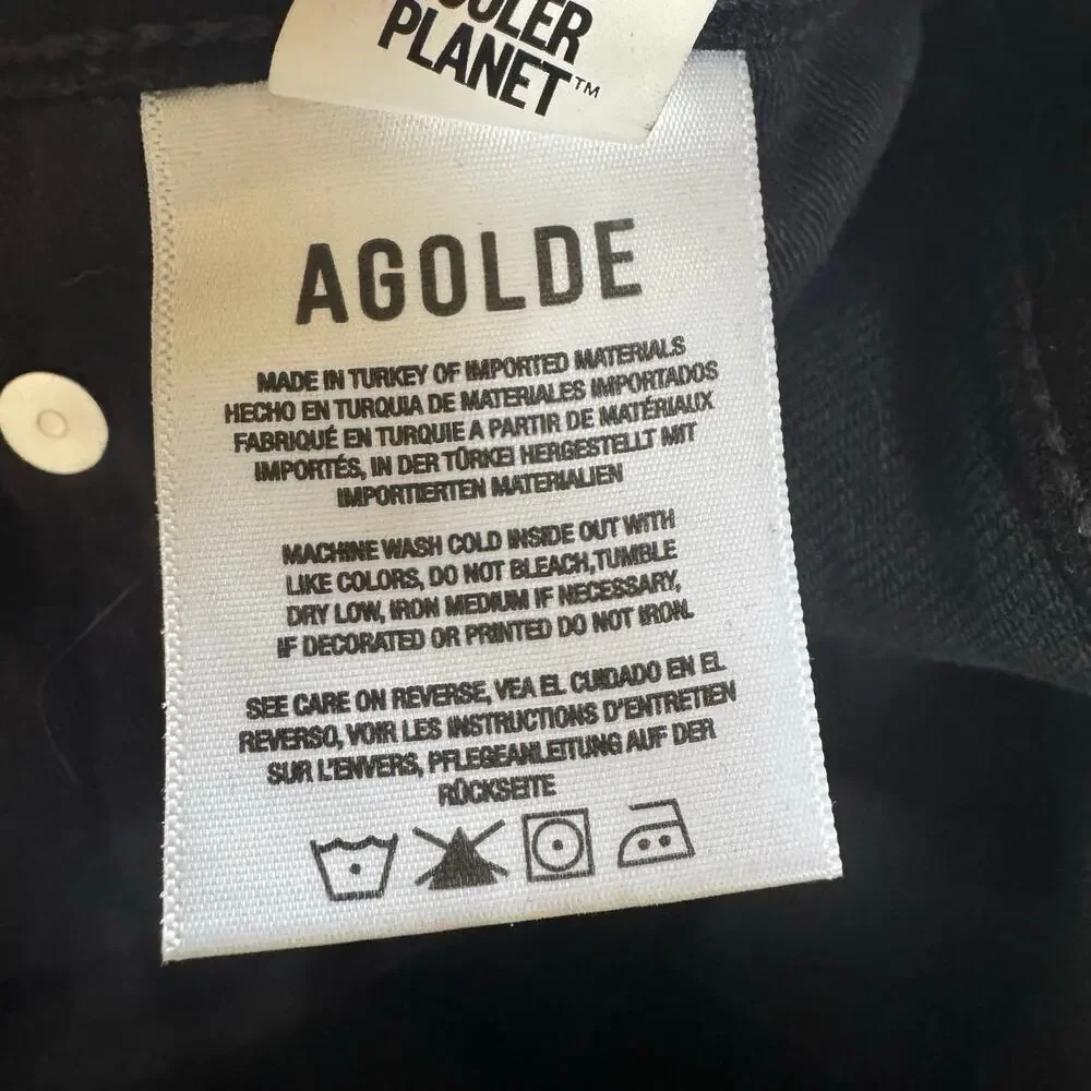 AGOLDE 90's Pinch Waist Straight Long Jeans in 